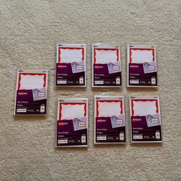 210 Avery Name Badges - Picture 1 of 3